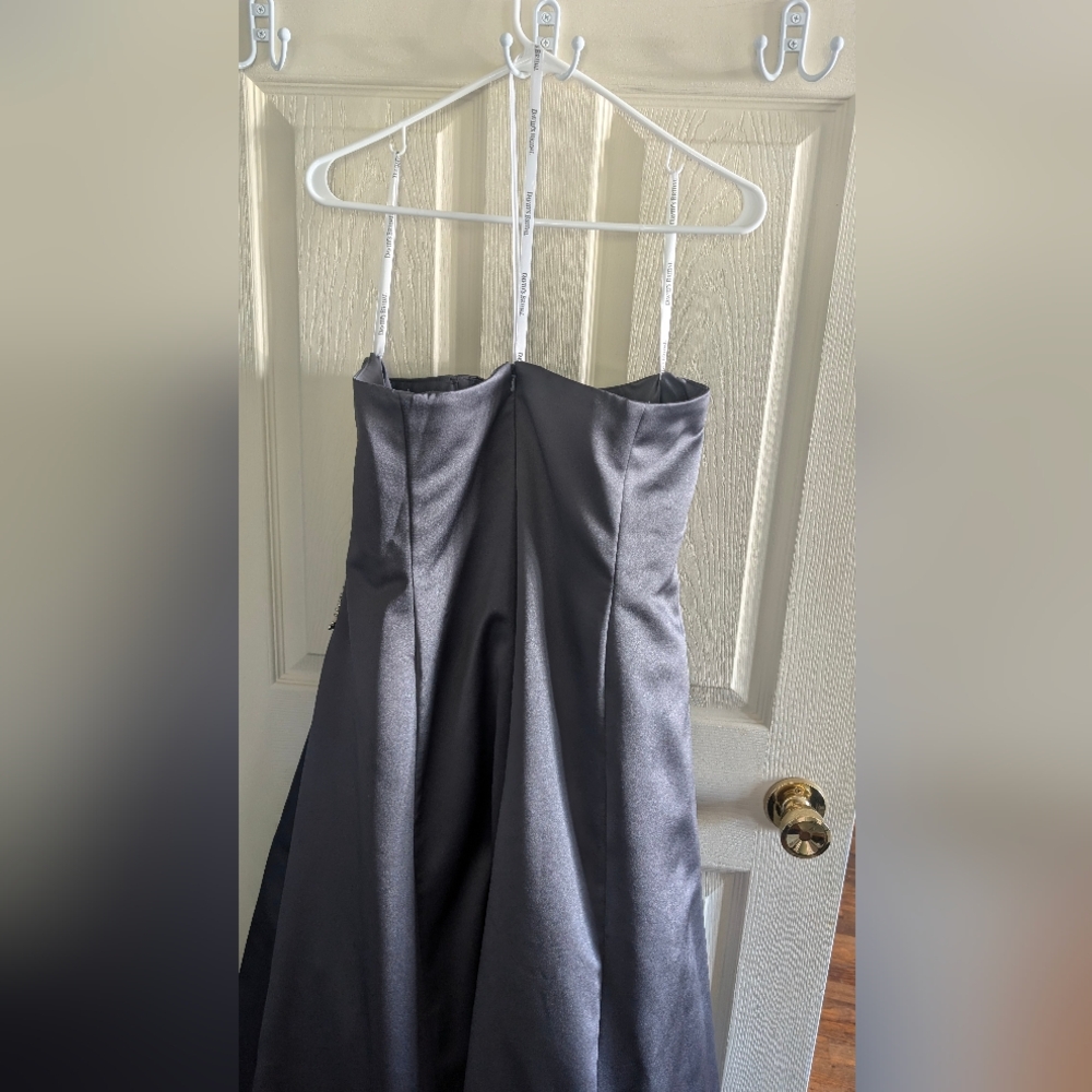 David's Bridal Women 18 Pewter gray formal sleeveless dress - Picture 5 of 5
